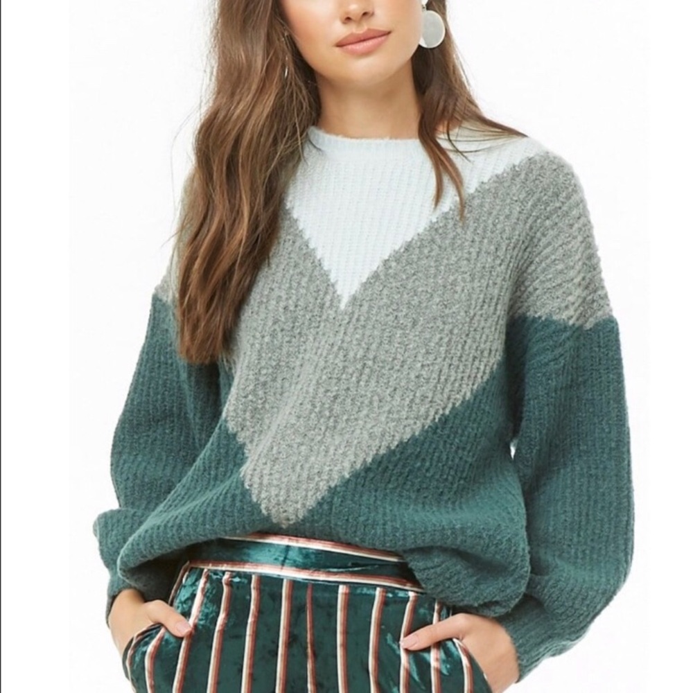 Forever 21 Colorblock Sweater